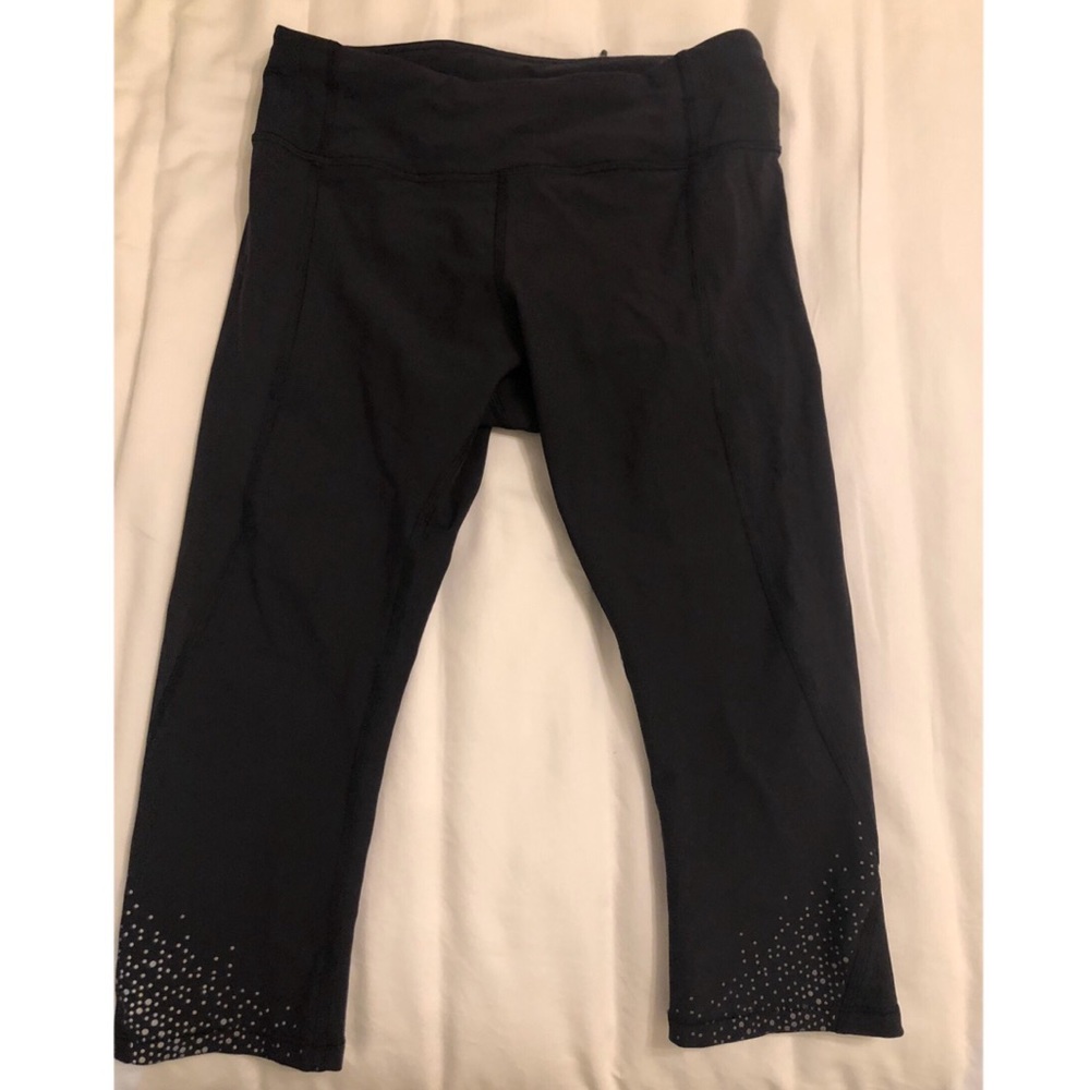 Cropped Lulu Lemon Black Leggings